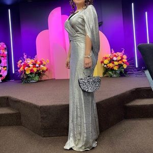 Rose Gold Metallic Formal Dress